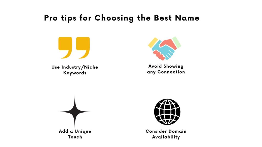 Tips for choosing the best name